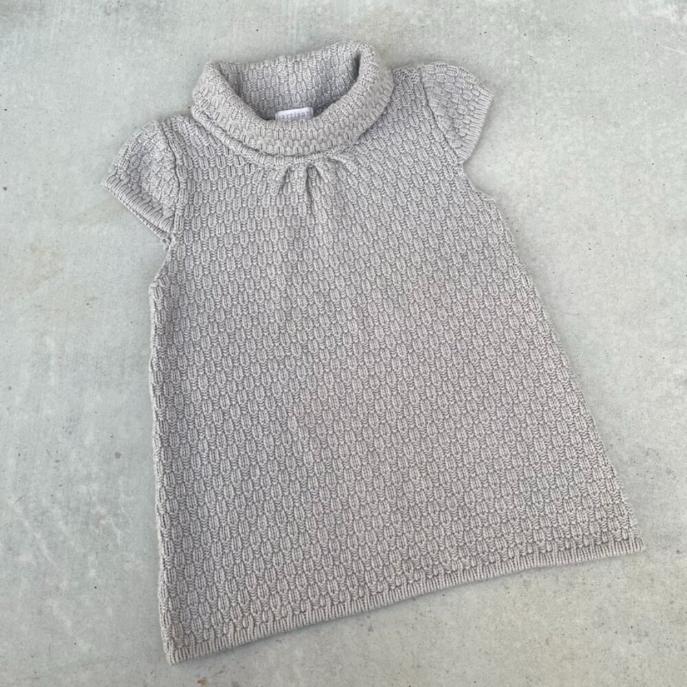 Grey Short Sleeve Sweater